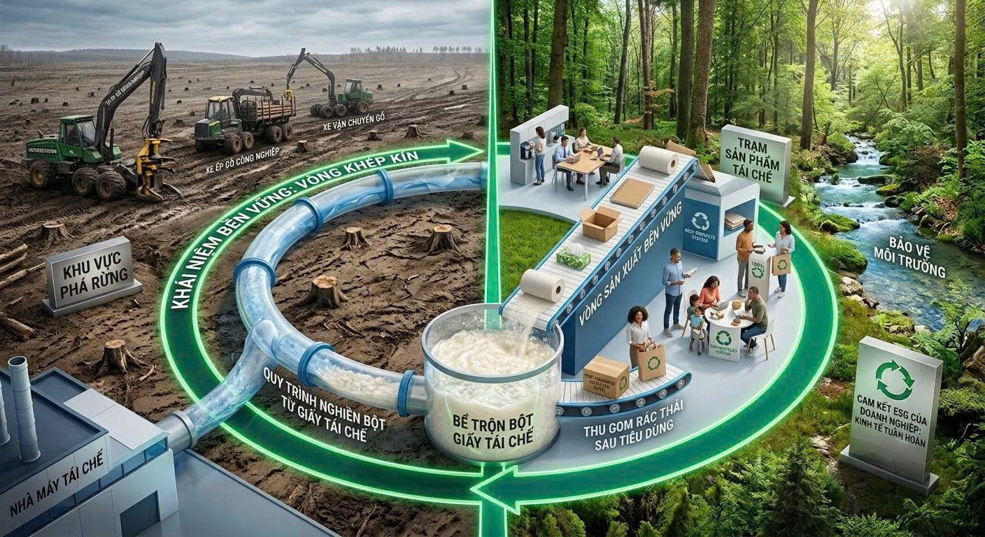 Giá trị môi trường của việc tái chế giấy