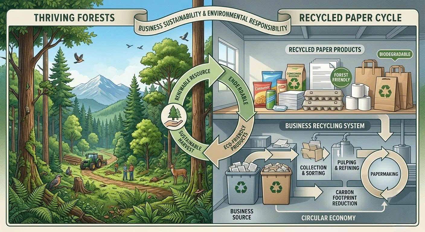 Protecting Forests Through Paper Recycling
